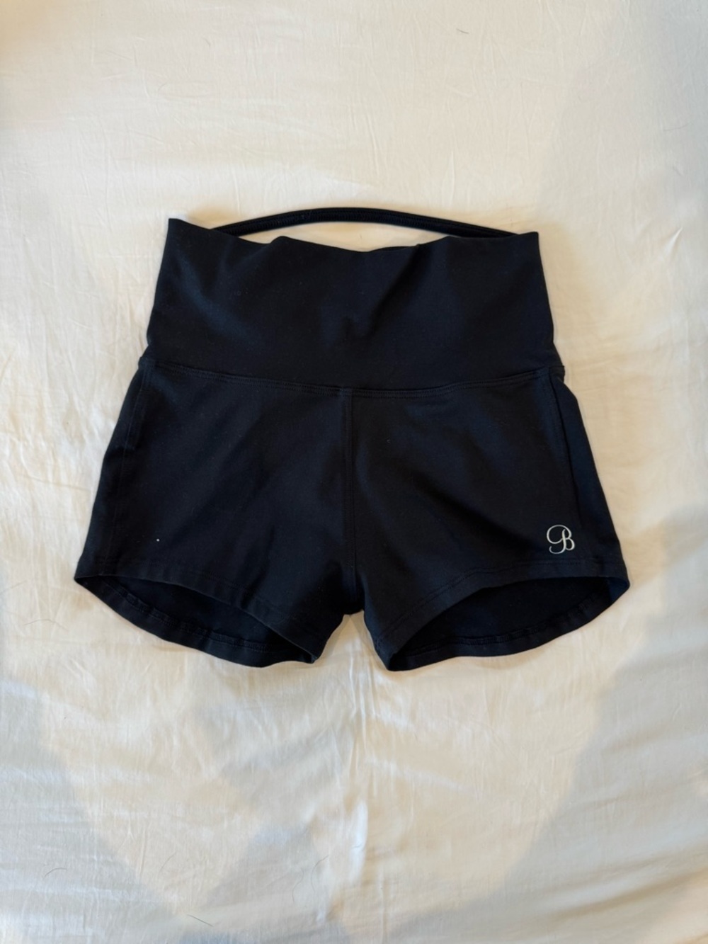 Bombshell Sportswear Black High-Waist Athletic Shorts